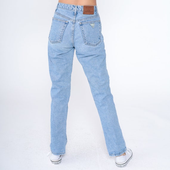 Vintage Guess Jeans 90s Straight Leg Mom Jeans Re… - image 8