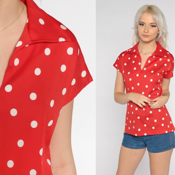 Red Emblem Polka Dots Tee Women main image 1
