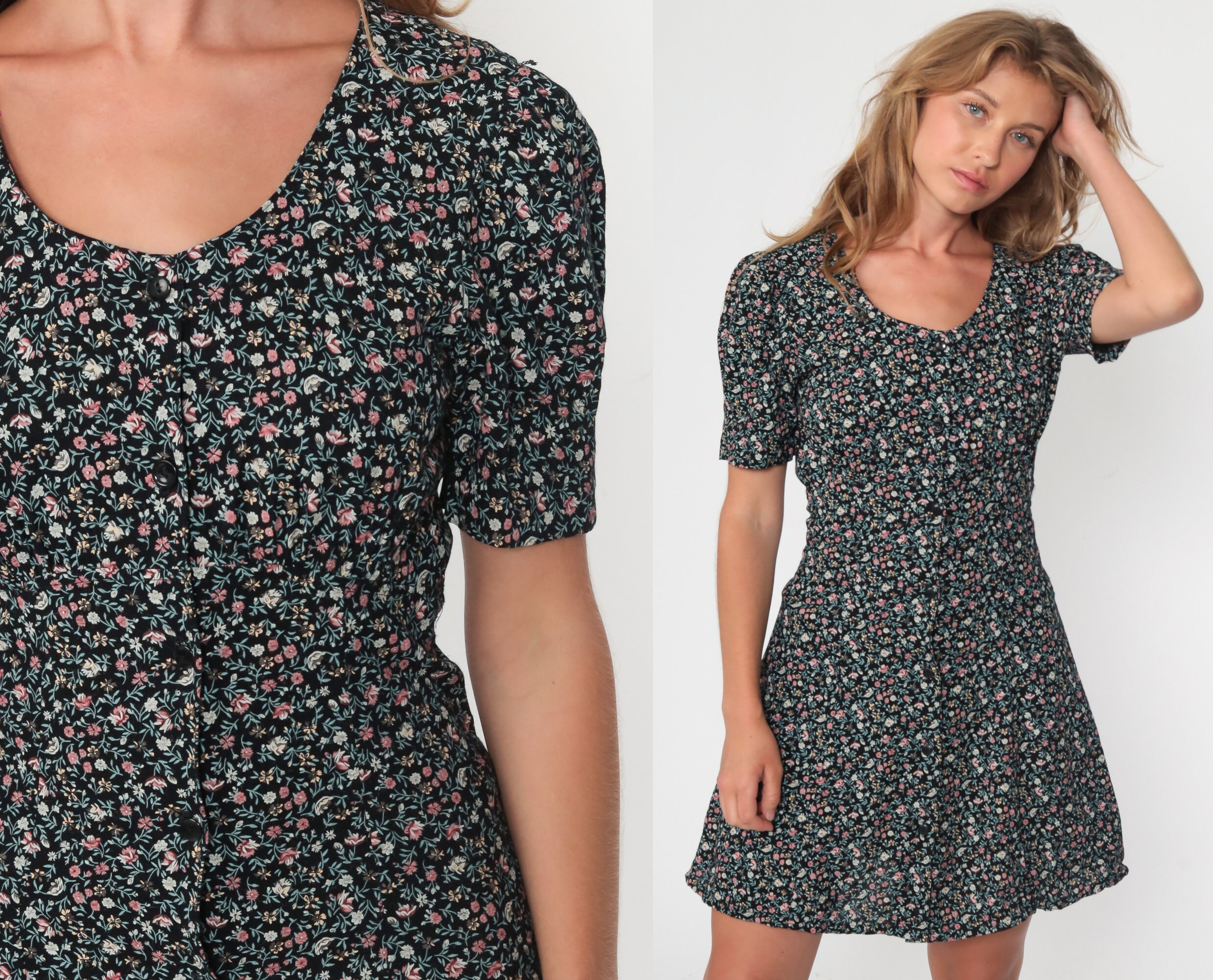 90s floral dress