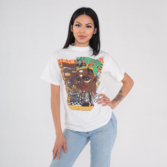 Nefertiti T-Shirt 90s The Black Woman Shirt Mothe… - image 2
