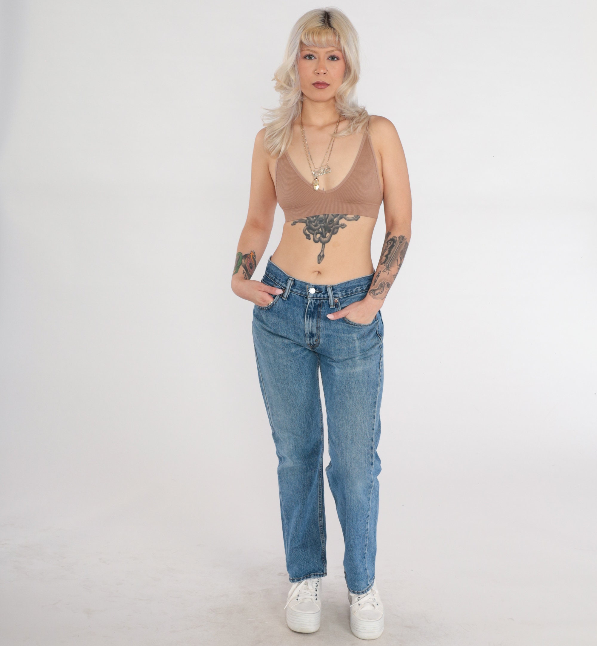 Levis 505 Jeans Y2K 505s Straight Leg Jeans Mid Rise Relaxed