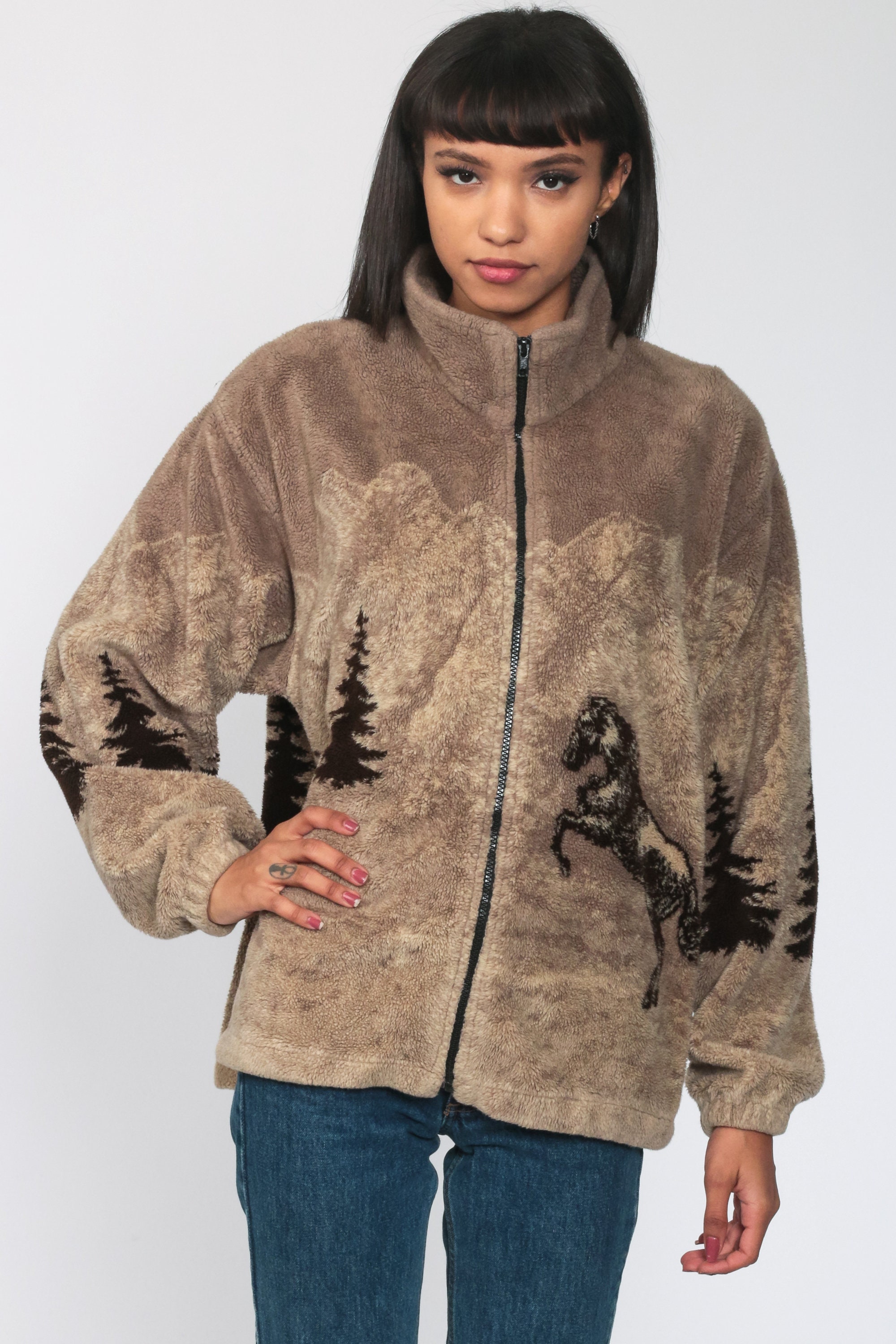equestrian fleece jacket