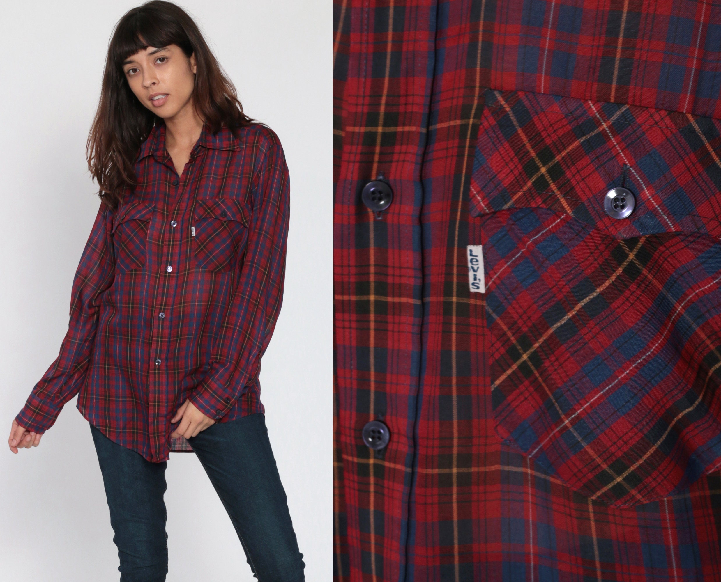 levi's checkered shirt