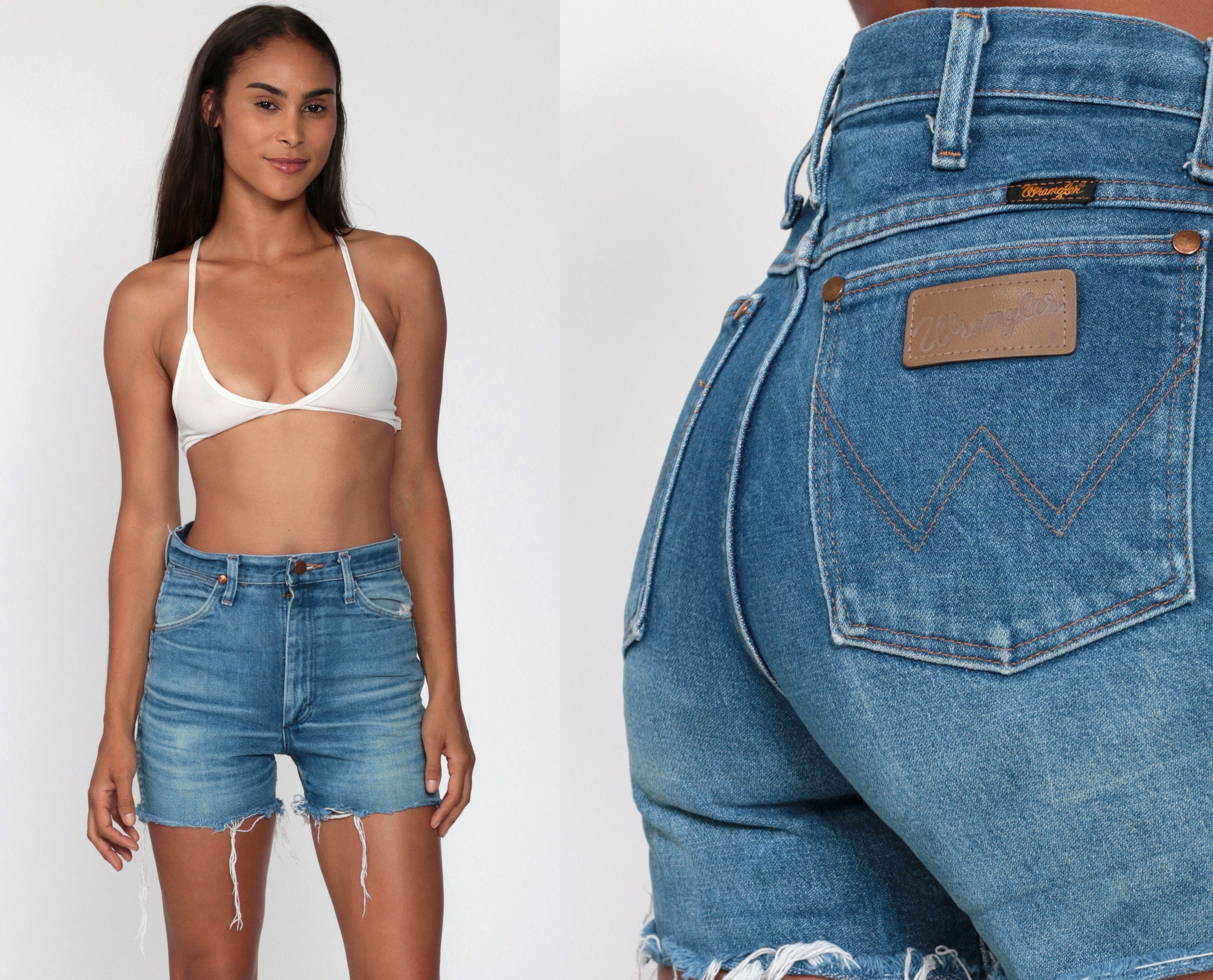 Denim Shorts WRANGLER 80s High Waisted 