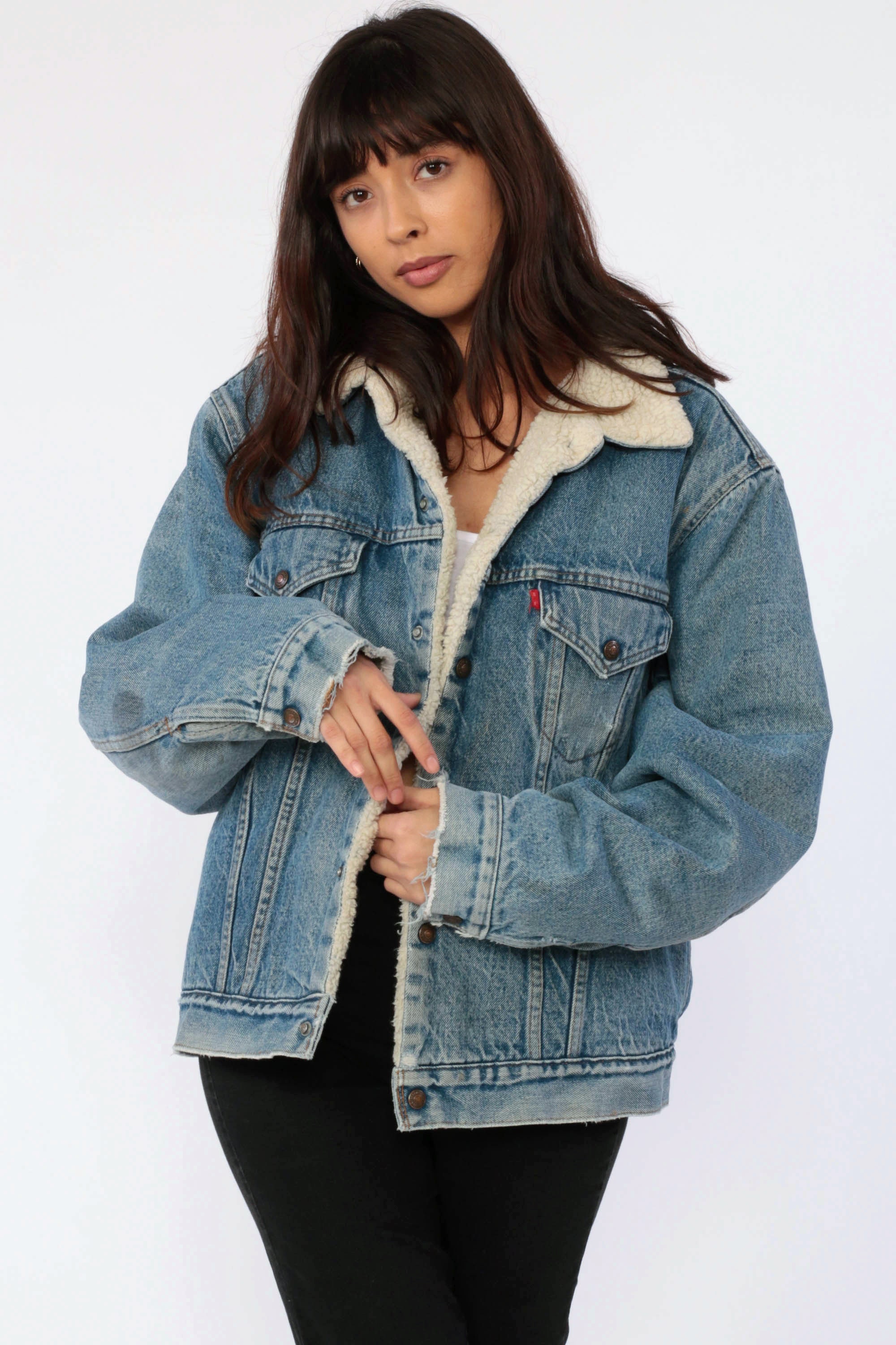 forever 21 sherpa jean jacket