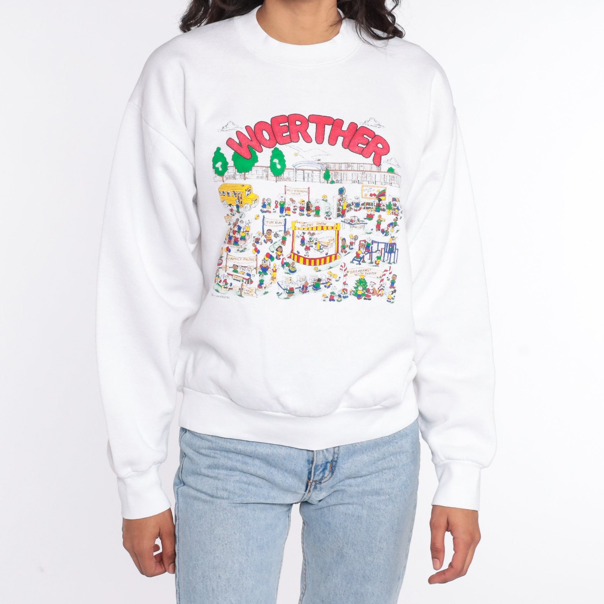 Woerther Elementary School Sweatshirt 80s Ballwin Missouri Shirt