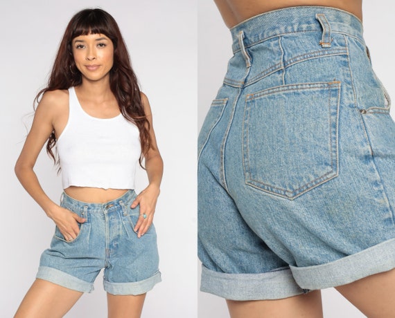 90s Jean Shorts Pleated Gap Jean Shorts 