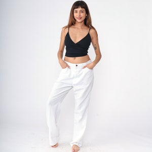 White Dickies Pants Y2k Painter&#39;s Pant Straight Leg Workwear Work Pants High Waisted Rise Streetwear Slacks Vintage 00s Large 36 x 34