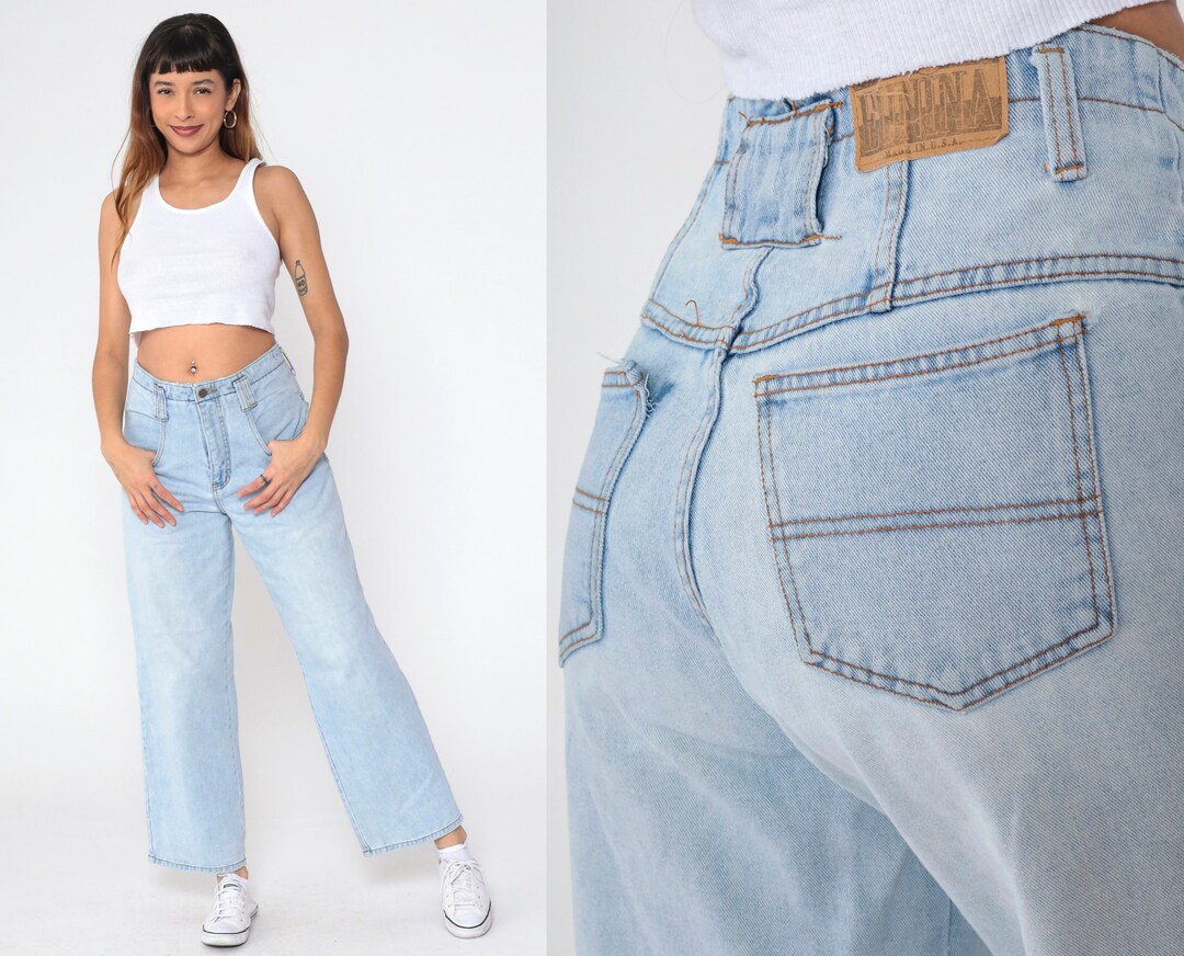 90's light wash jeans - size 3