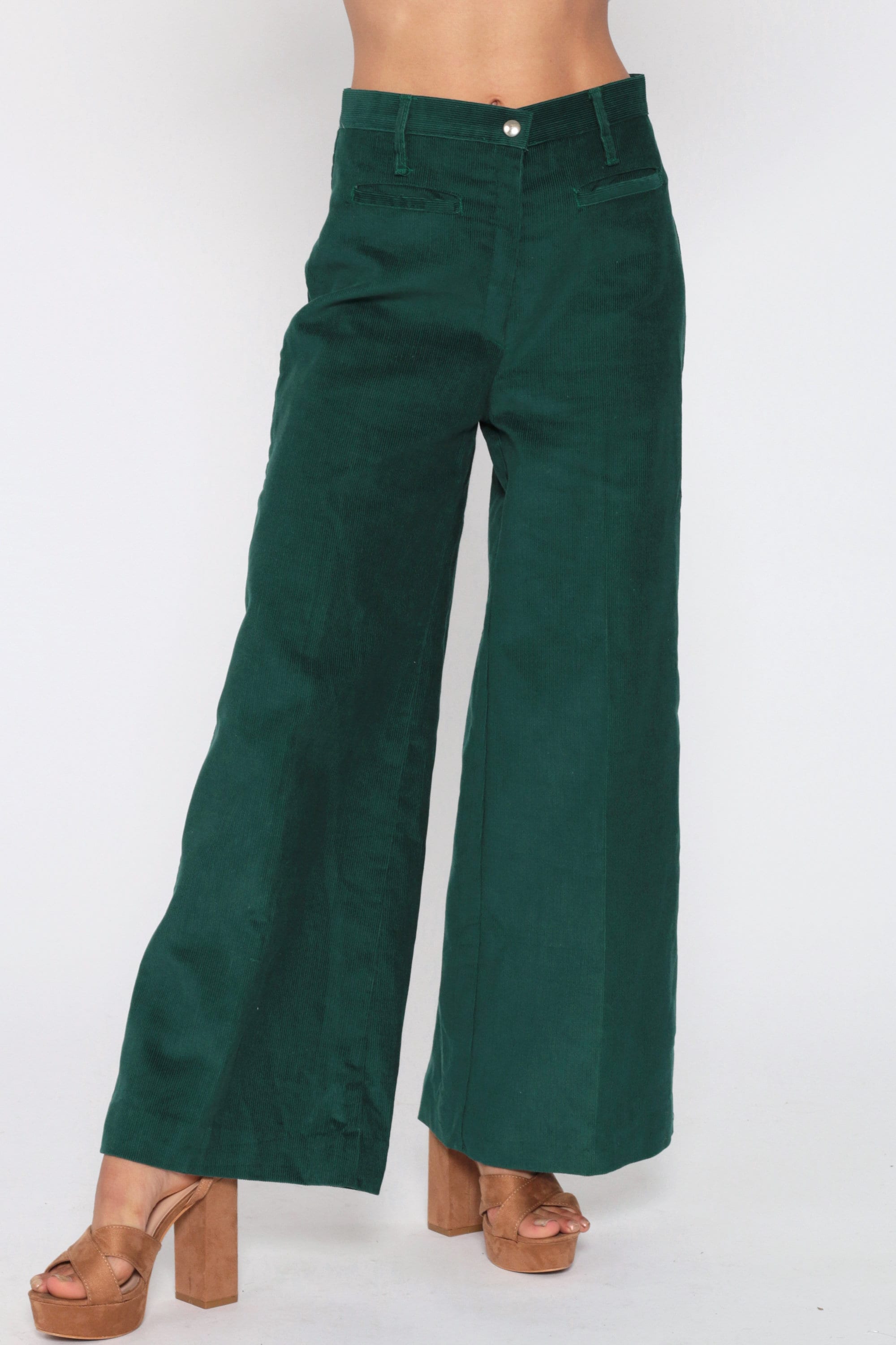 orange corduroy bell bottoms