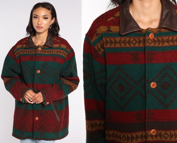 southwest print coat