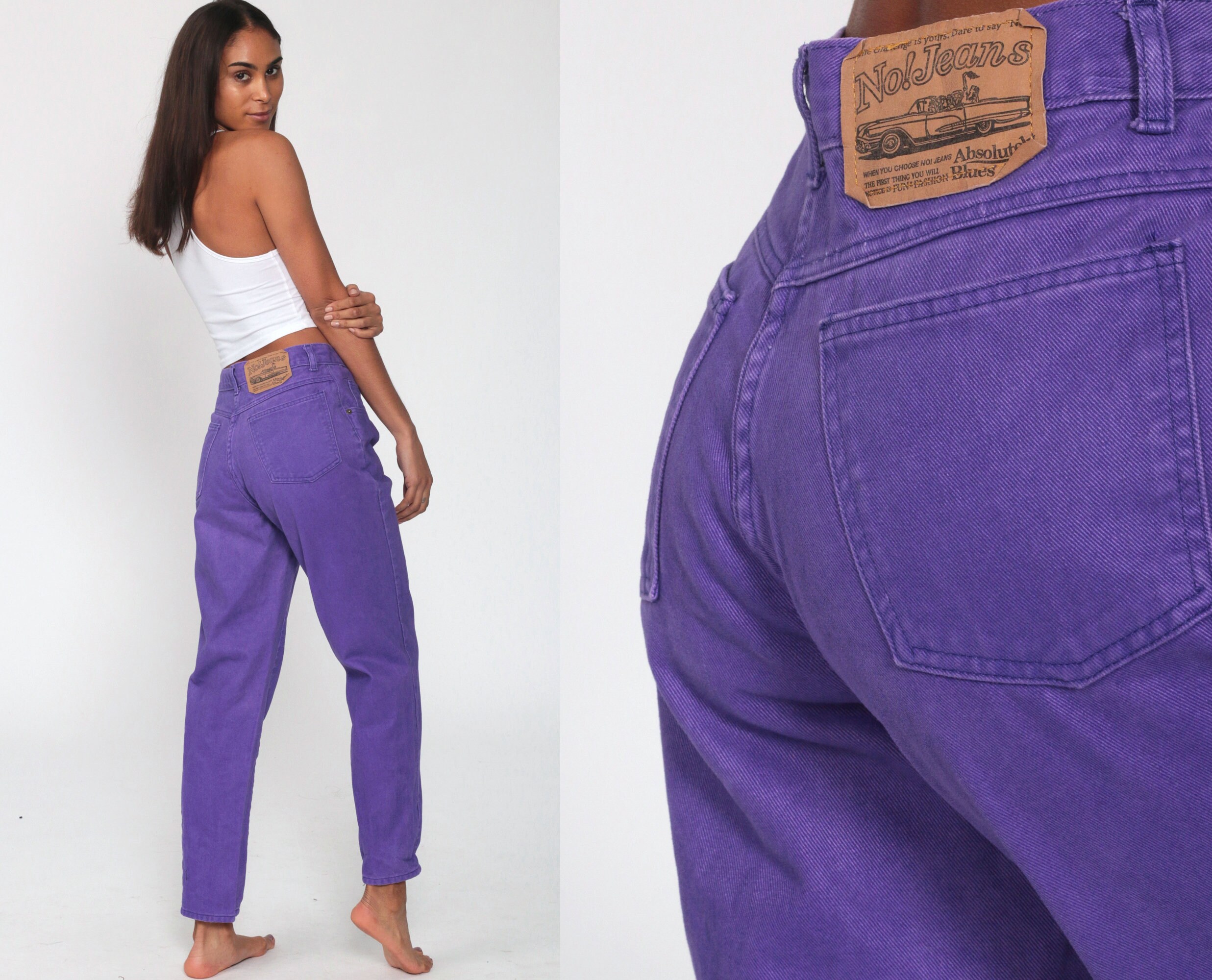 bright purple jeans