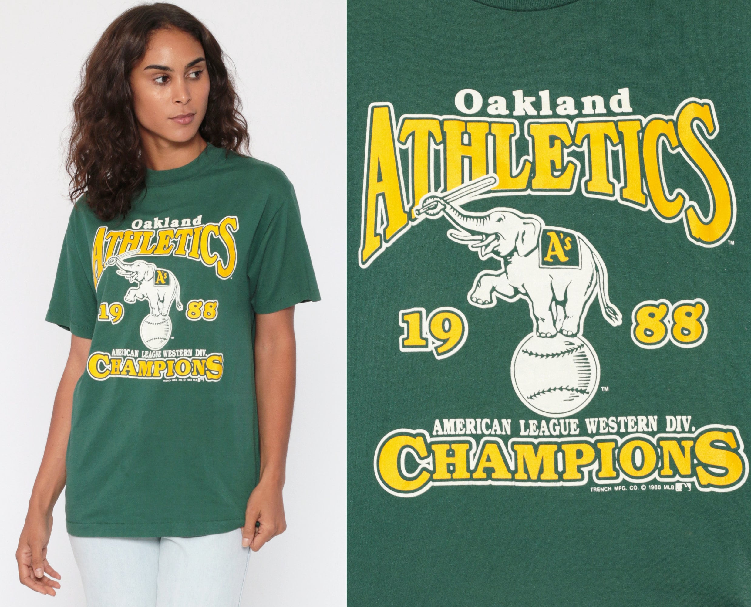 oakland athletics vintage t shirt