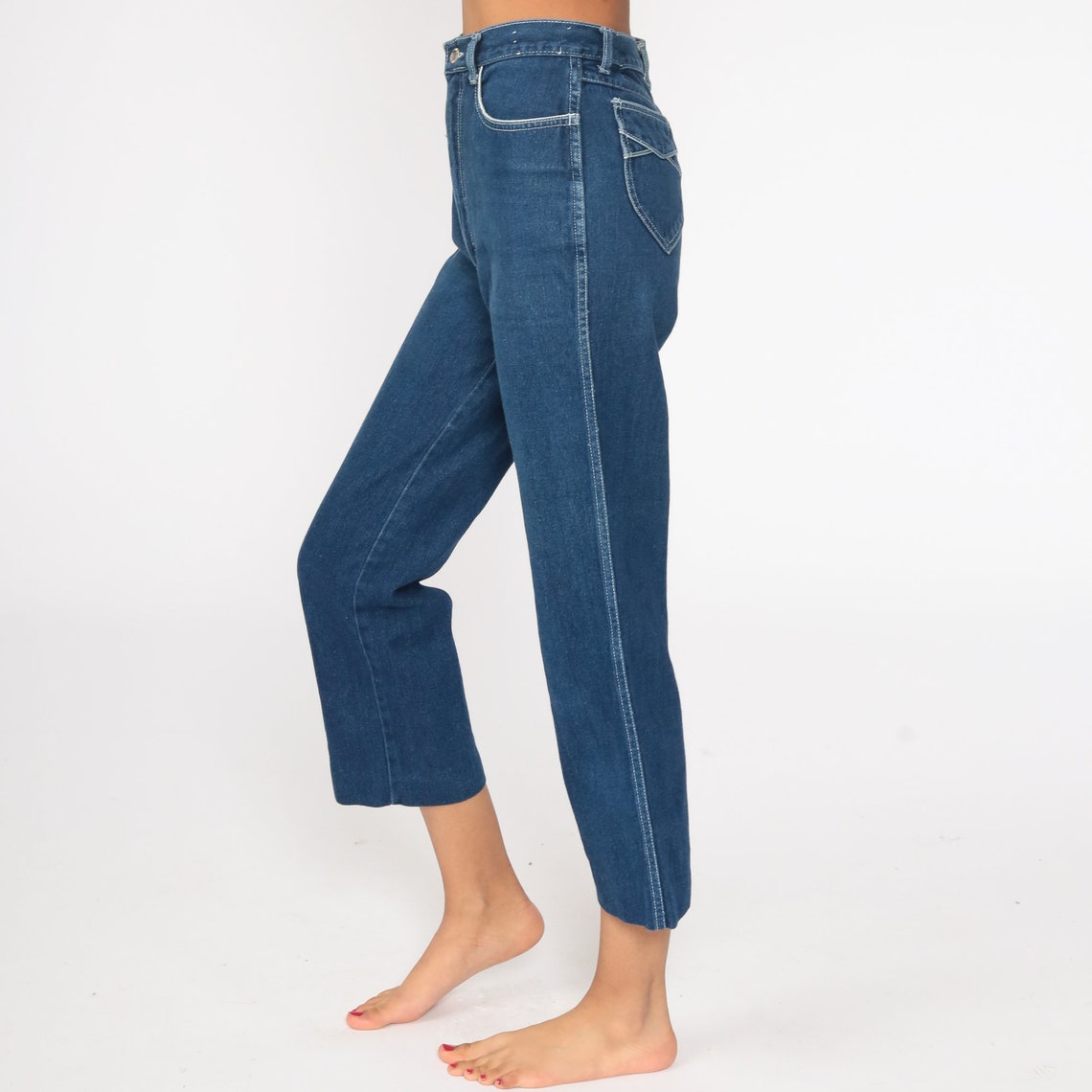 Bootcut Jeans Derrieres Ankle Jeans High Waisted Jeans 80s - Etsy