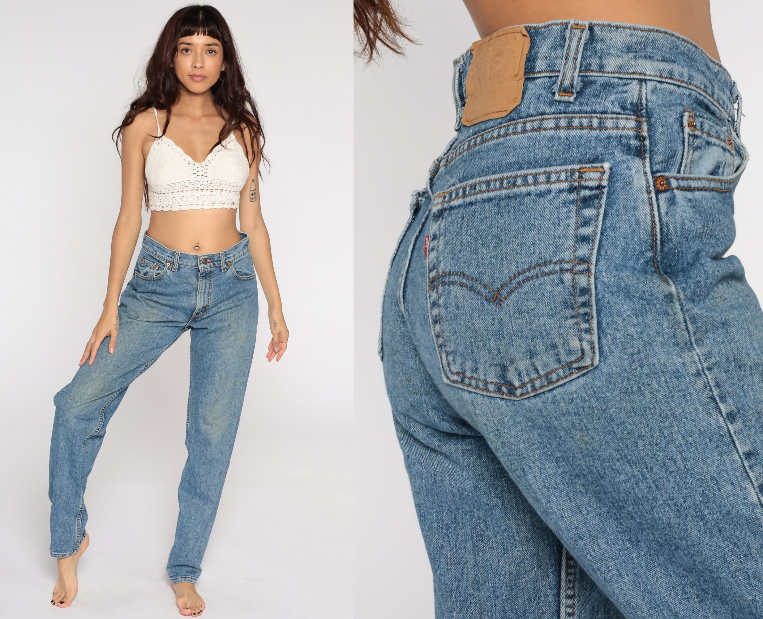 Levis Jeans 90s Tapered Levis Mom Jeans High Waist Levi - Etsy Canada