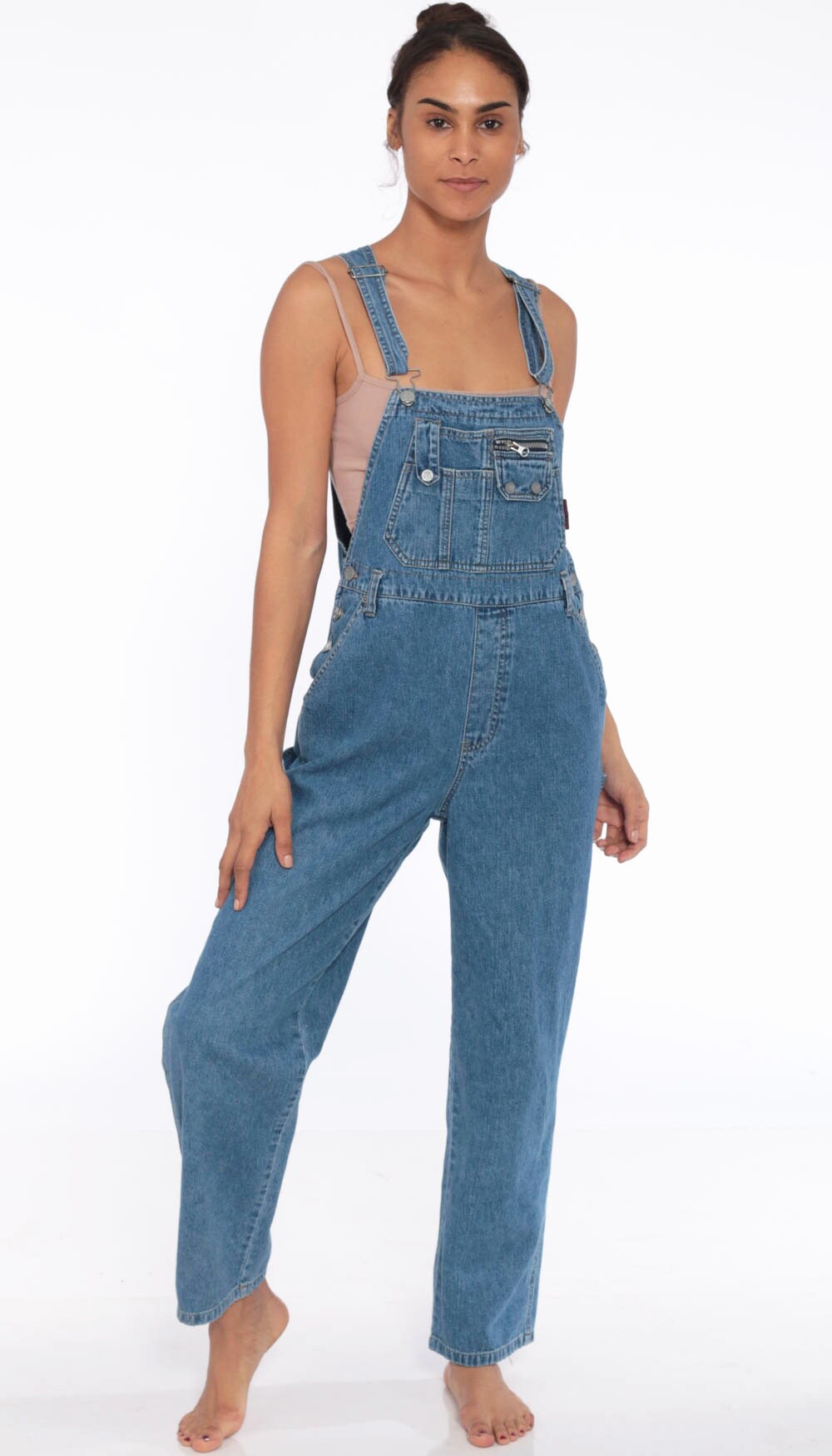 90s Jean Overalls SQUEEZE Denim Bib 
