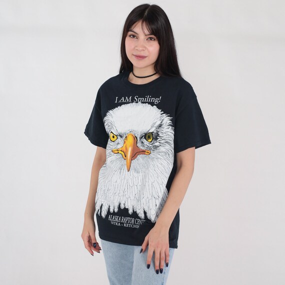 Funny Eagle Shirt Y2K Bird Joke T-shirt Alaska Ra… - image 4