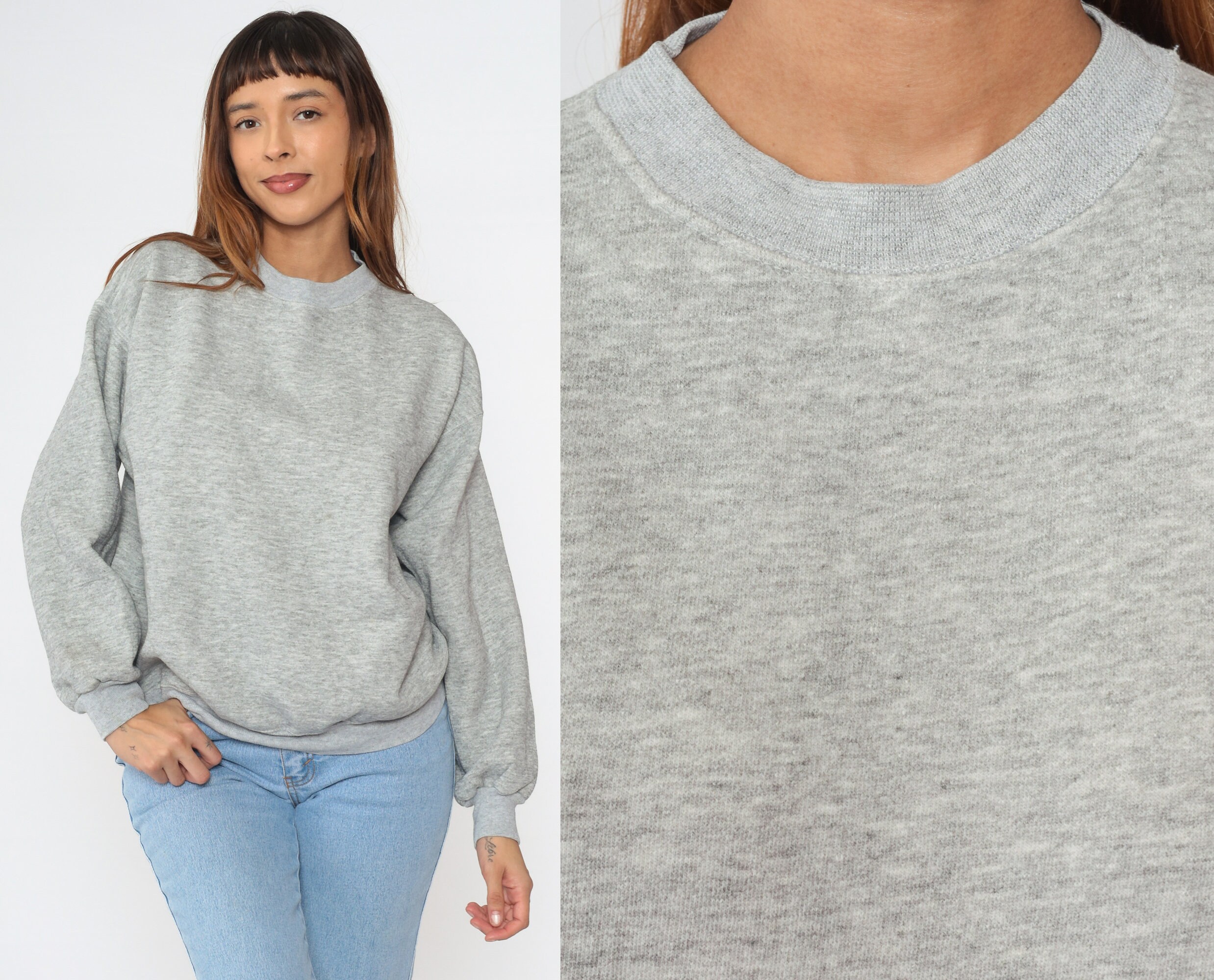 Blank top slouchy sweatshirt