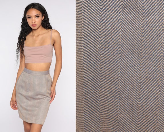 Mini pencil top skirt 80s