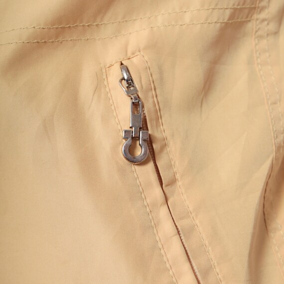 Yellow Windbreaker Jacket Letter E Patch Zip Up J… - image 6