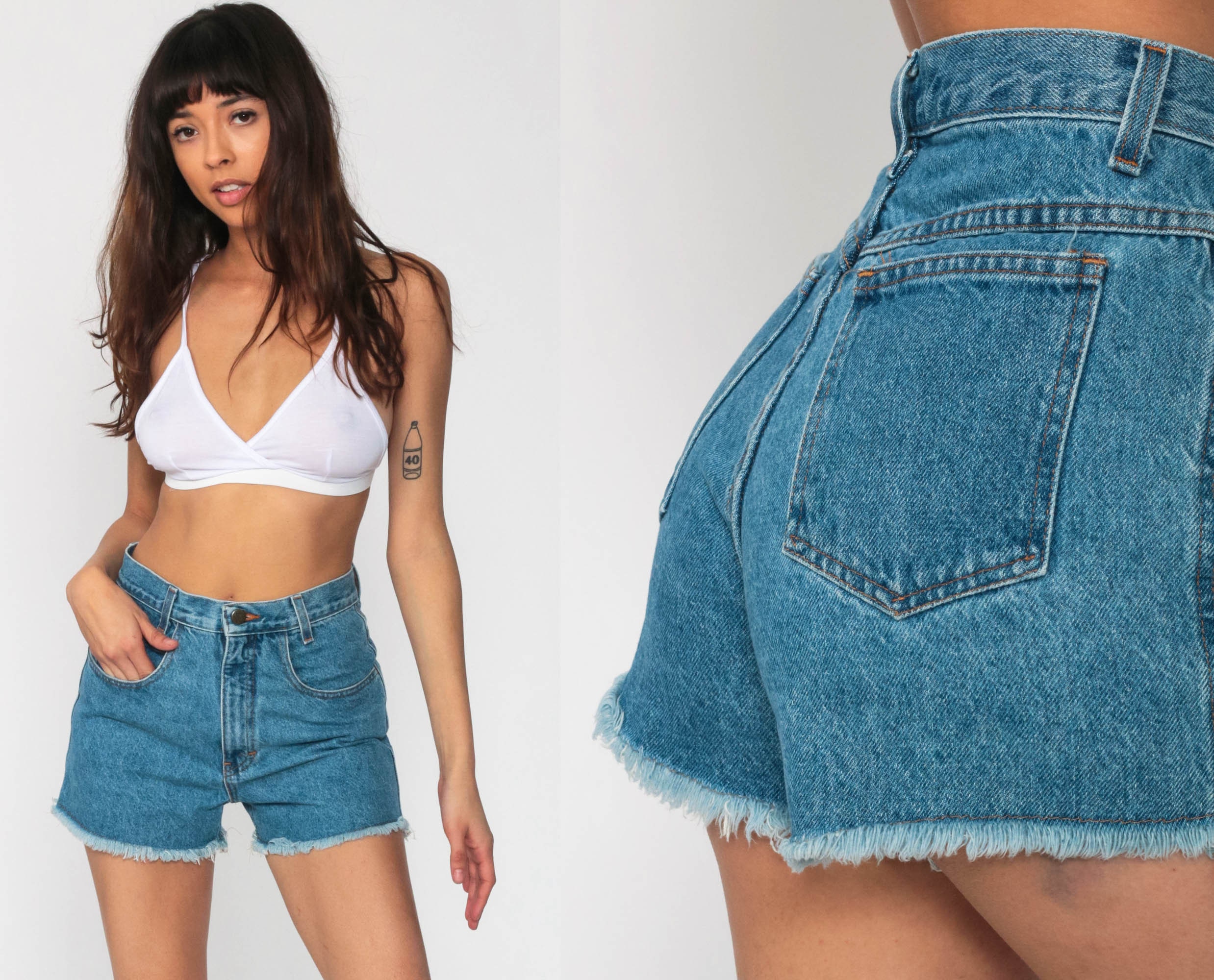 80's cut off jean shorts