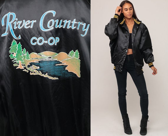 satin baseball jacket womens