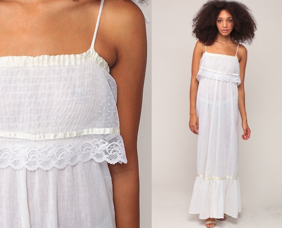 boho white sundress