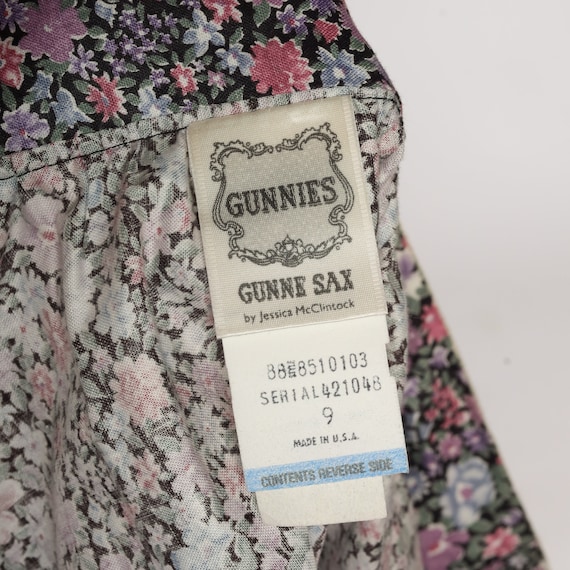 Gunne Sax Skirt 70s Foral Prairie Skirt Calico Mi… - image 6
