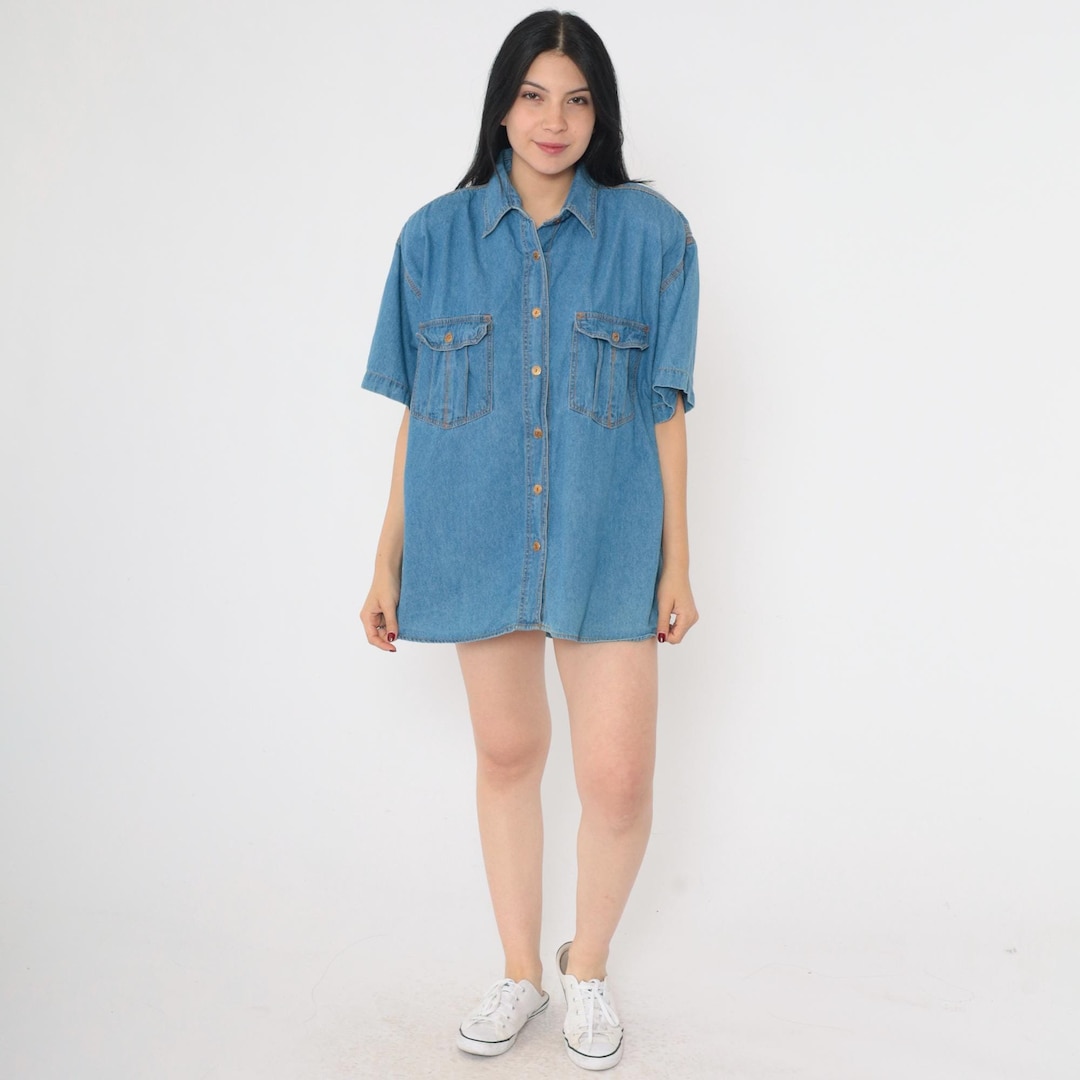 Vintage 90’s blue jersey long sleeve top