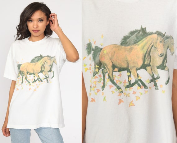 Wild Horse Shirt Graphic Tshirt Animal T Shirt 80s