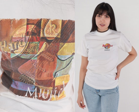 Hard Rock Cafe Shirt 90s Munich Germany Tshirt 90s Tee Graphic Vintage Single Stitch Retro 1990s Extra Small xs