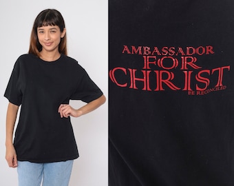 Vintage Ambassador for Christ Shirt 2 Corinthians 5:20 Bible Quote Shirt 90s Tshirt Christian T Shirt 1990s Graphic Religious Gospel Medium