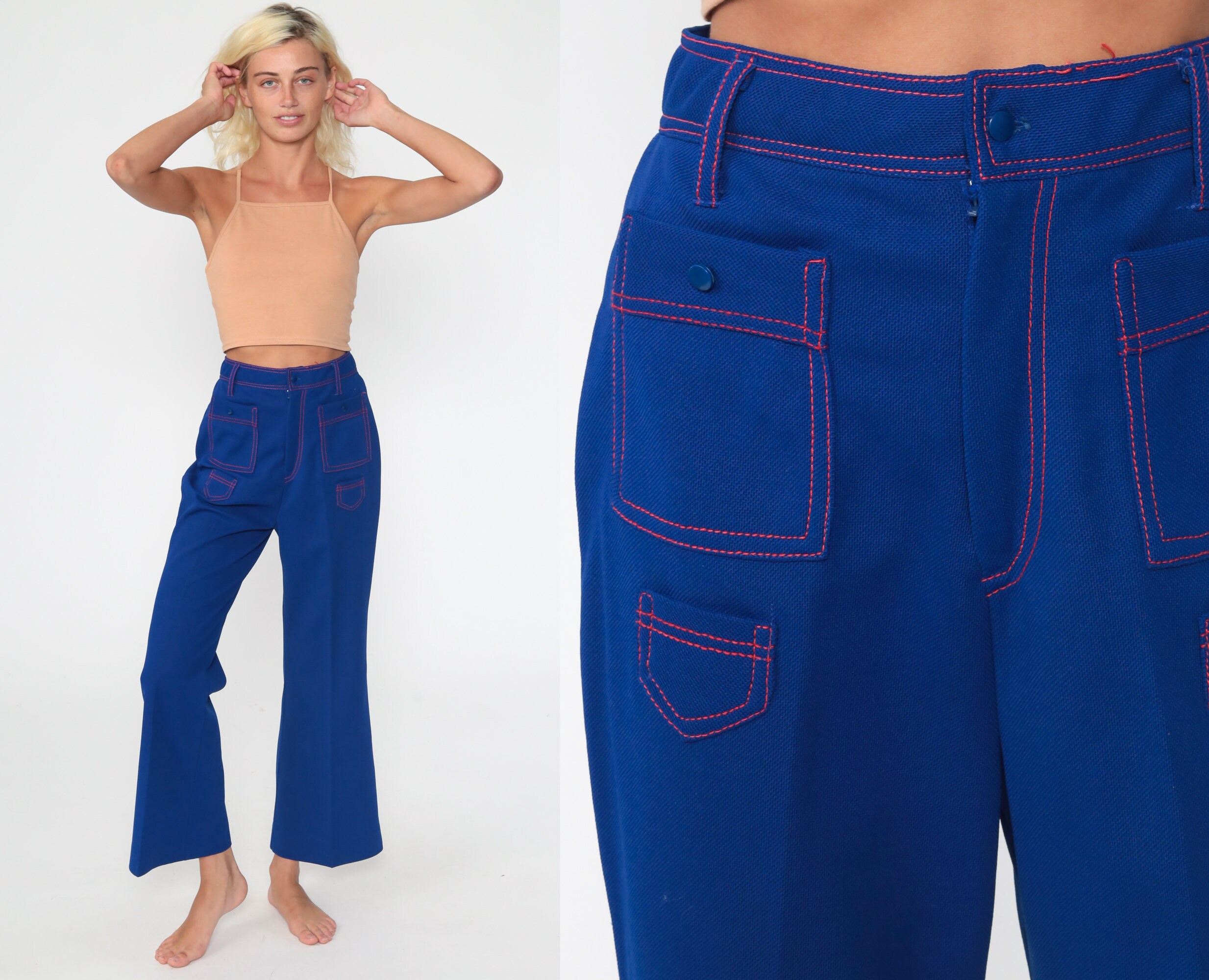high waisted 70s pants