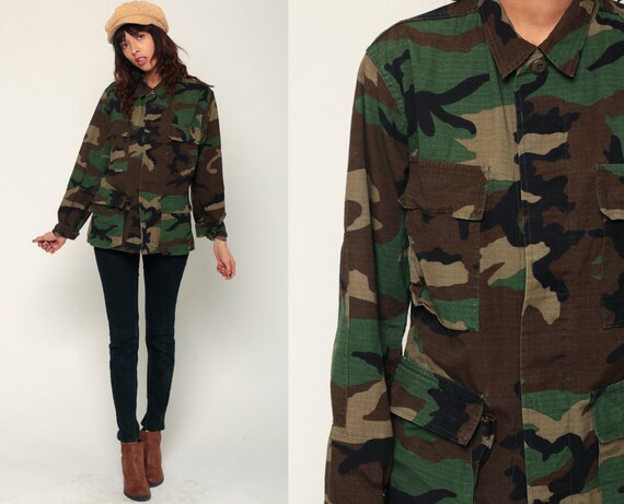 Camo Jacket ARMY Jacket Camouflage Jacket Military Olive