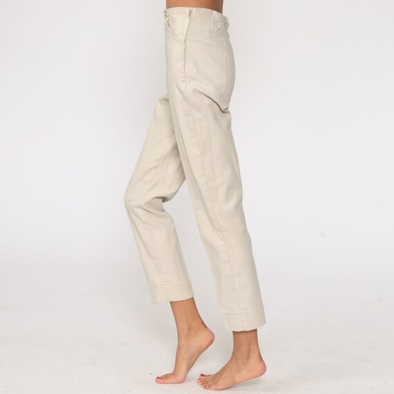 1960s Lee Jeans Frontier Lady Stretch Jeans Beige Sid… - Gem