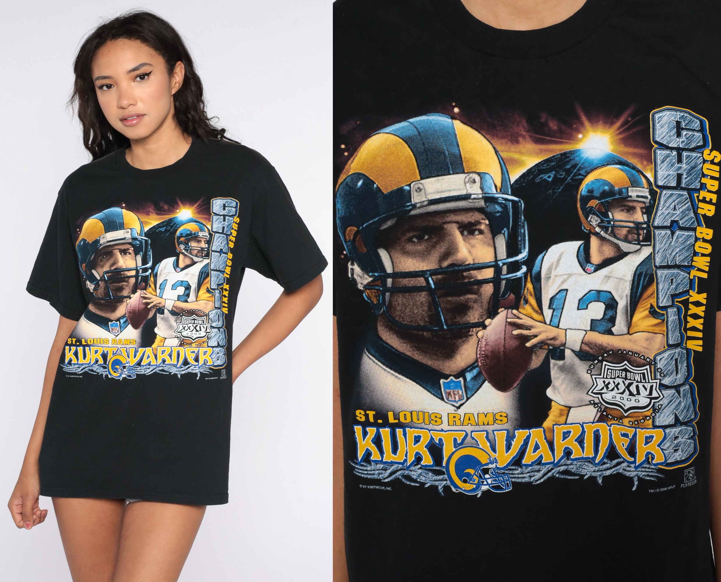 Vintage Kurt Warner Shirt St Louis Rams Shirt Starter Football