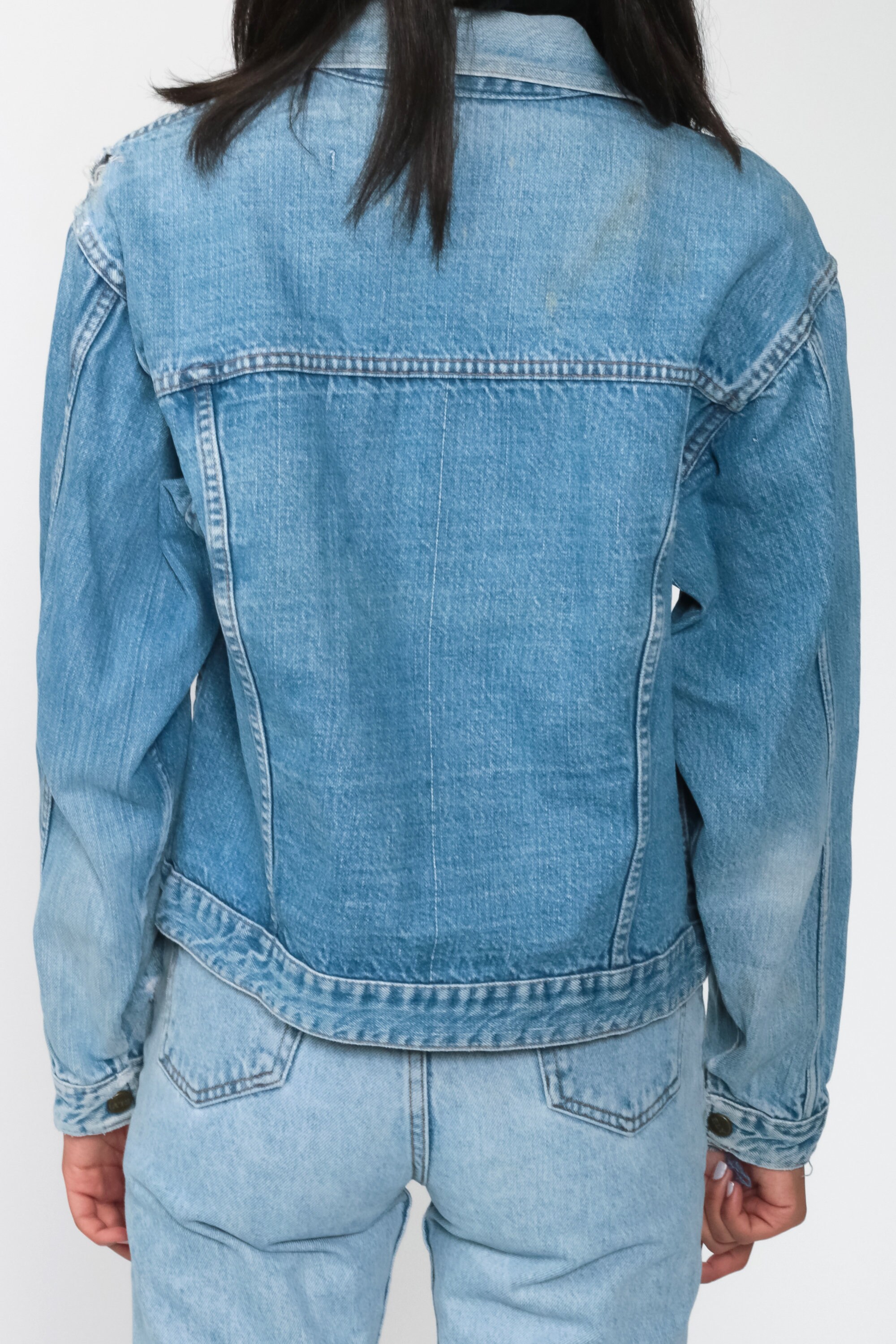 Distressed Denim Jacket ELY Jean Jacket 
