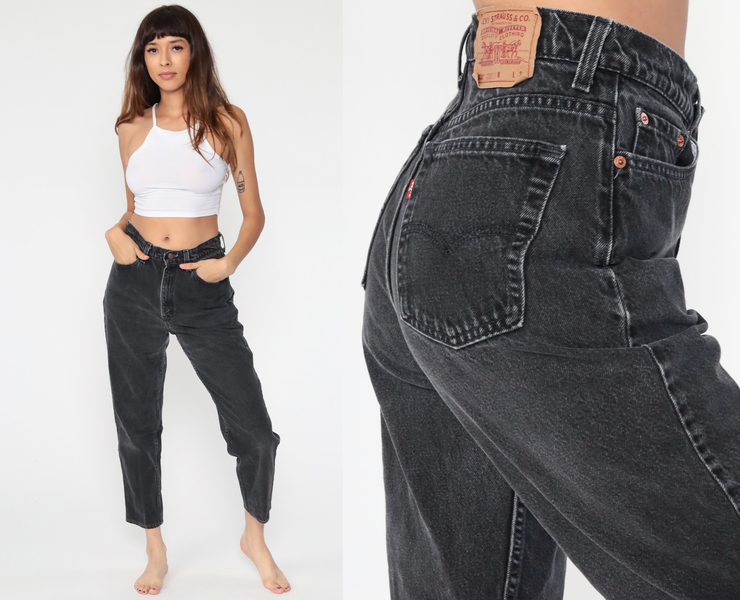 black levi high waisted jeans