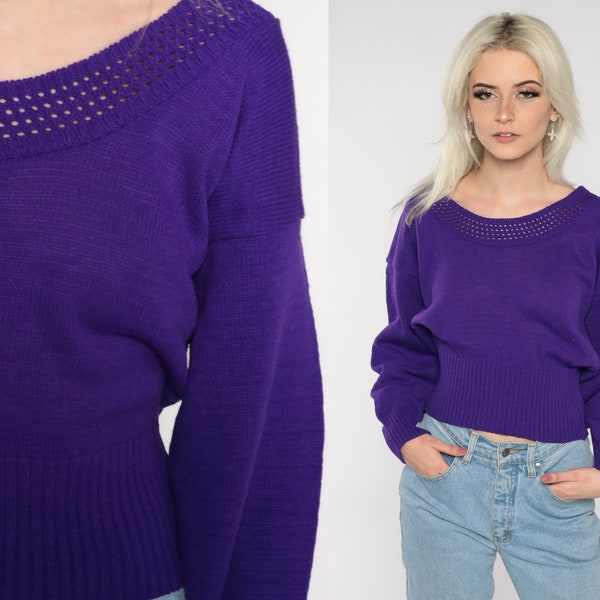 Vintage Soft Purple Knit Sweater (M/L)
