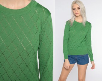 green vintage sweater