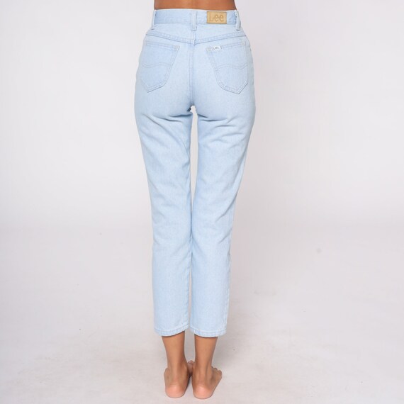 Skinny Lee Jeans 80s Jeans Light Blue High Waist … - image 7