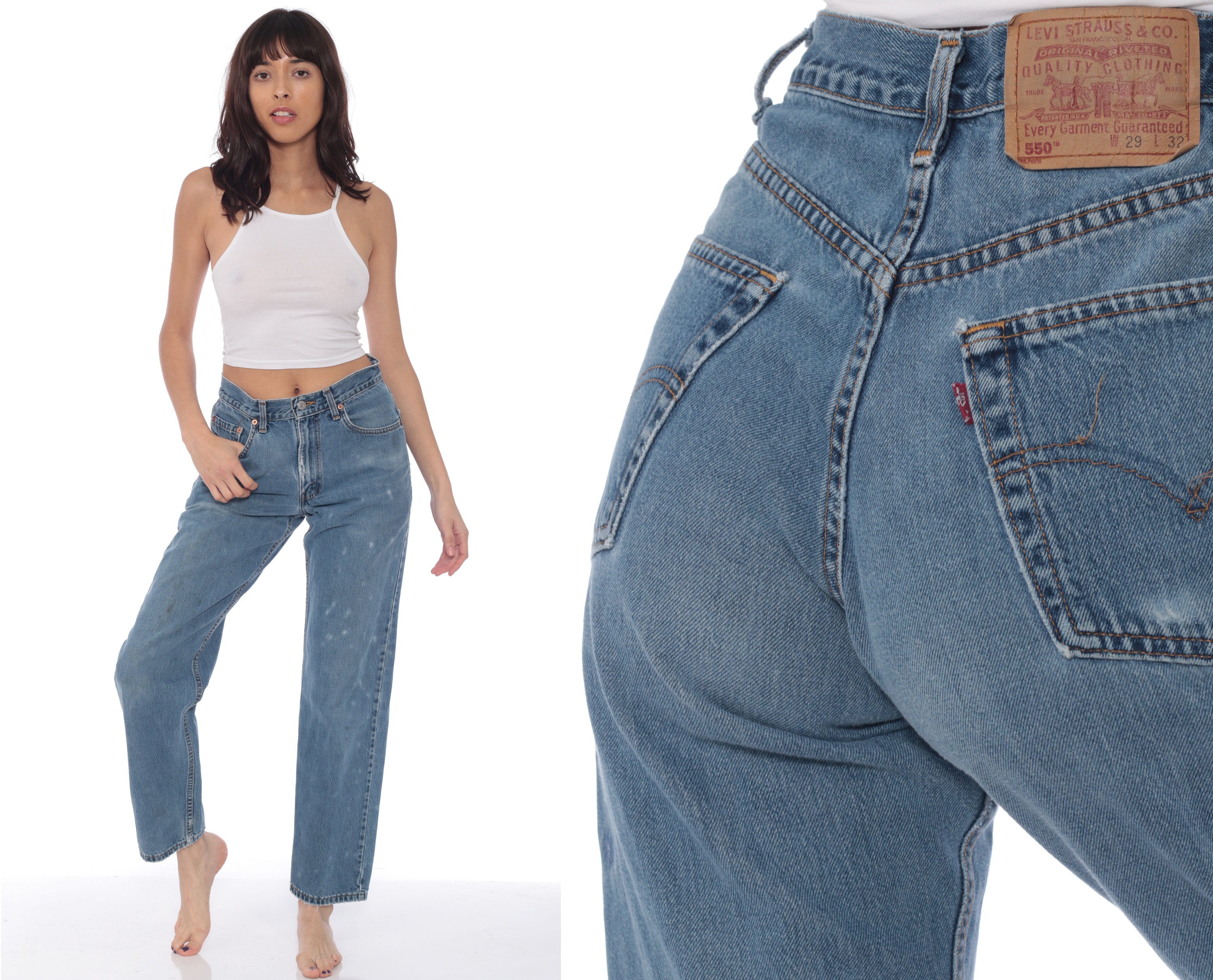 relaxed high waisted jeans