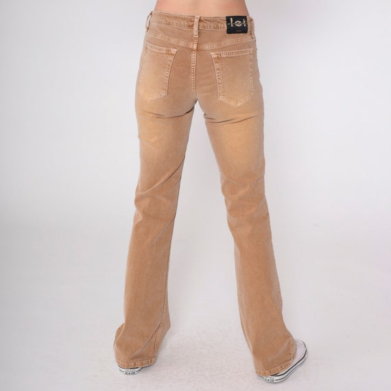 Lei Flared Jeans Y2K Jeans Light Brown Mid Rise J… - image 9