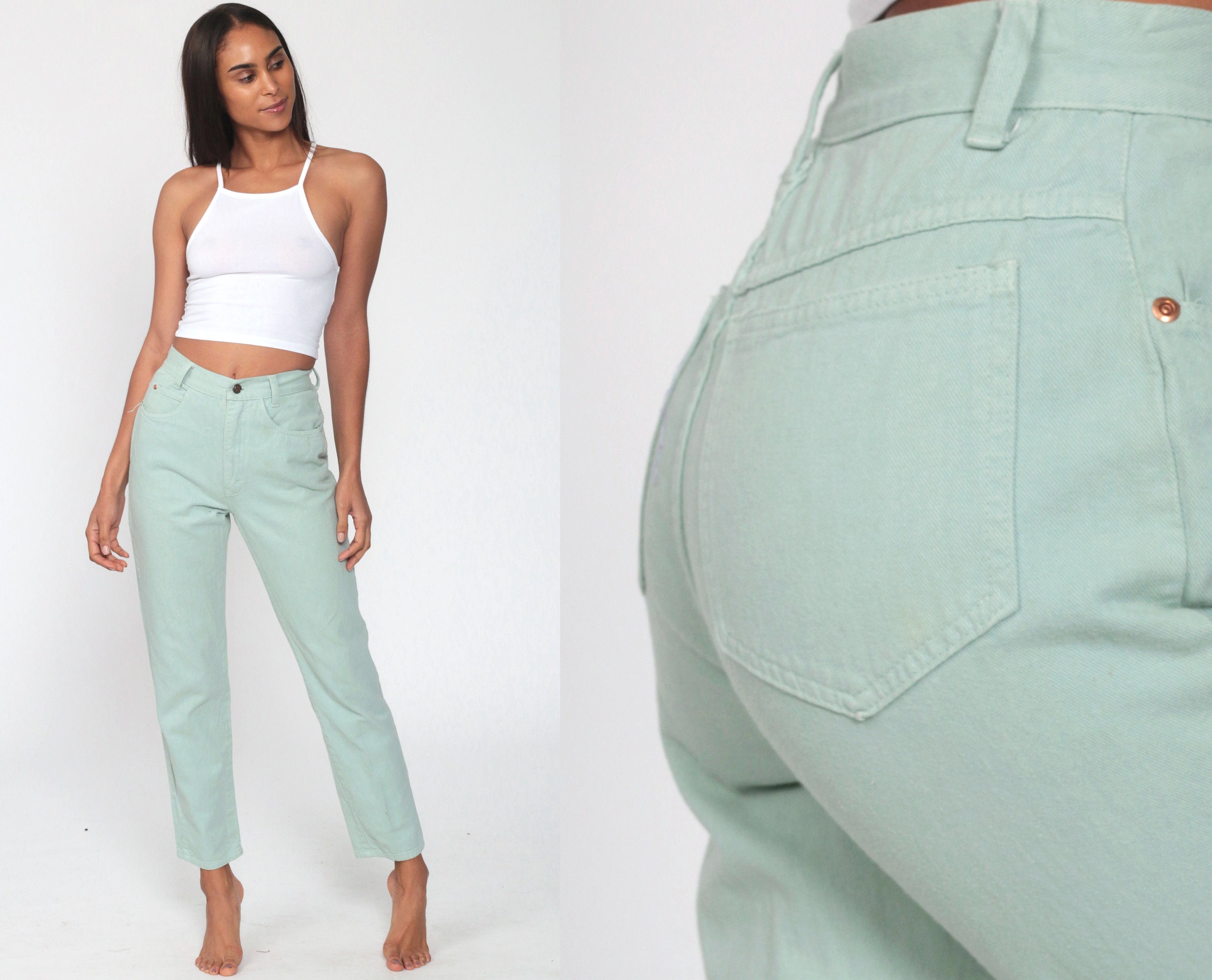 light colored mom jeans