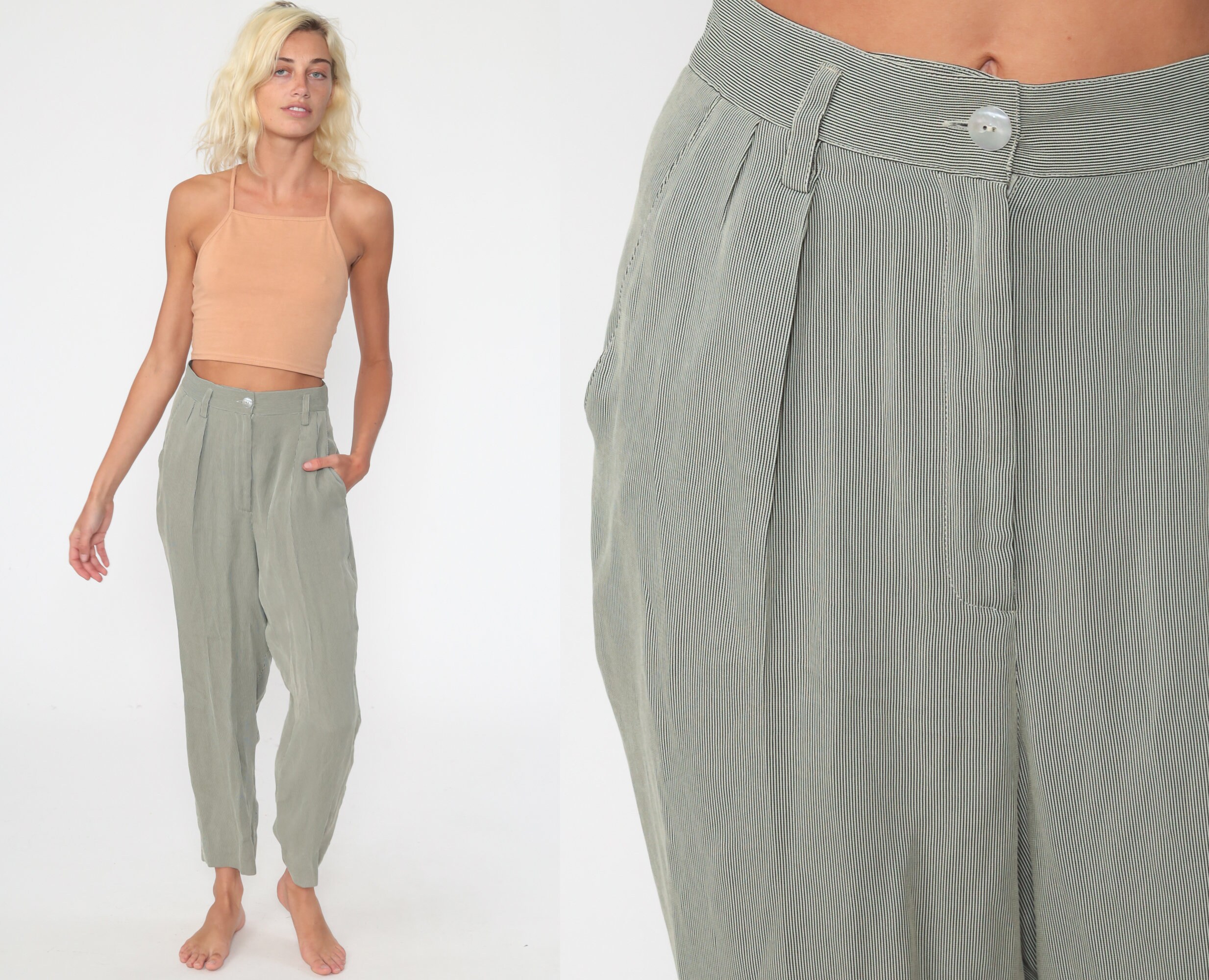 baggy tapered trousers