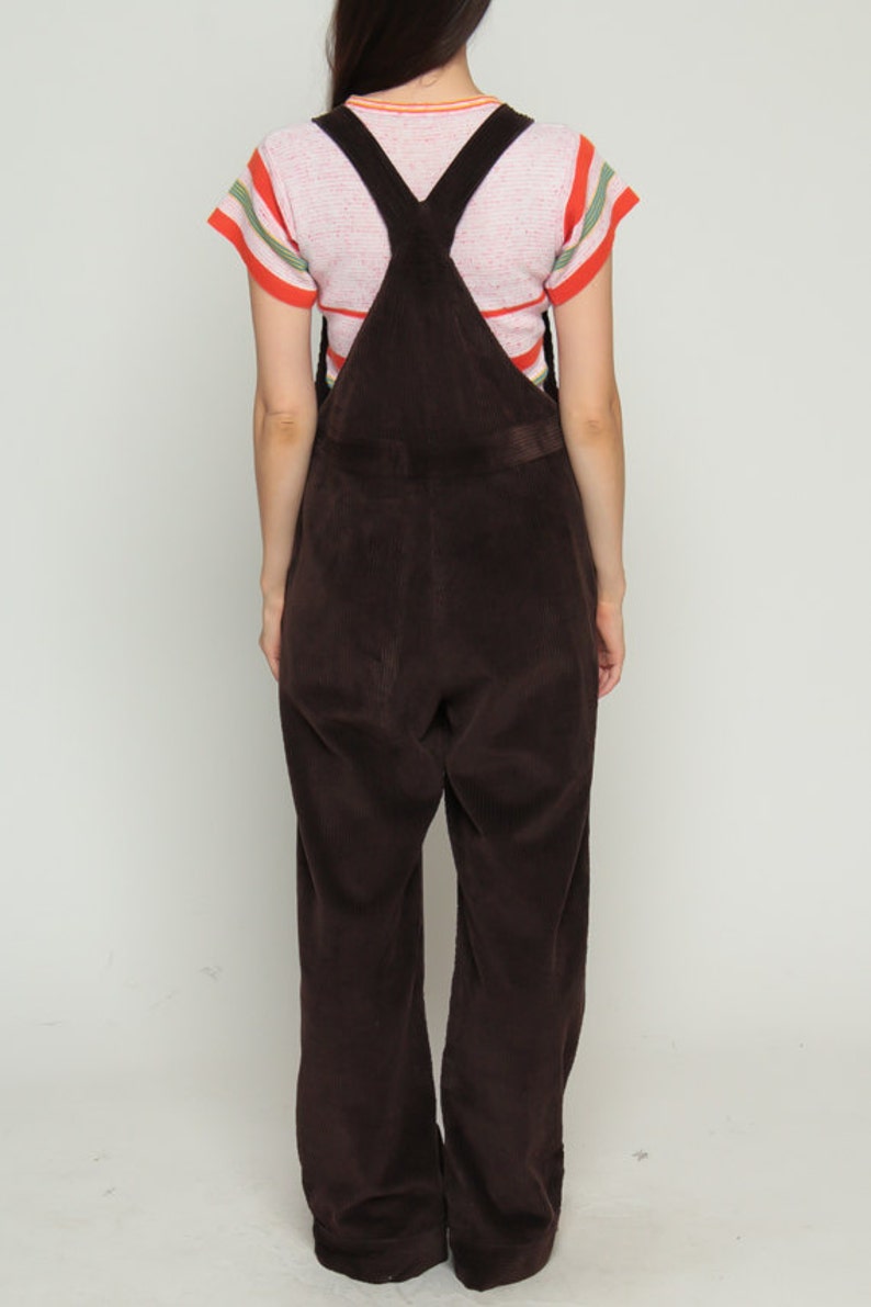 Corduroy Overalls Women 90s Brown Grunge Suspender Pants 80s Etsy