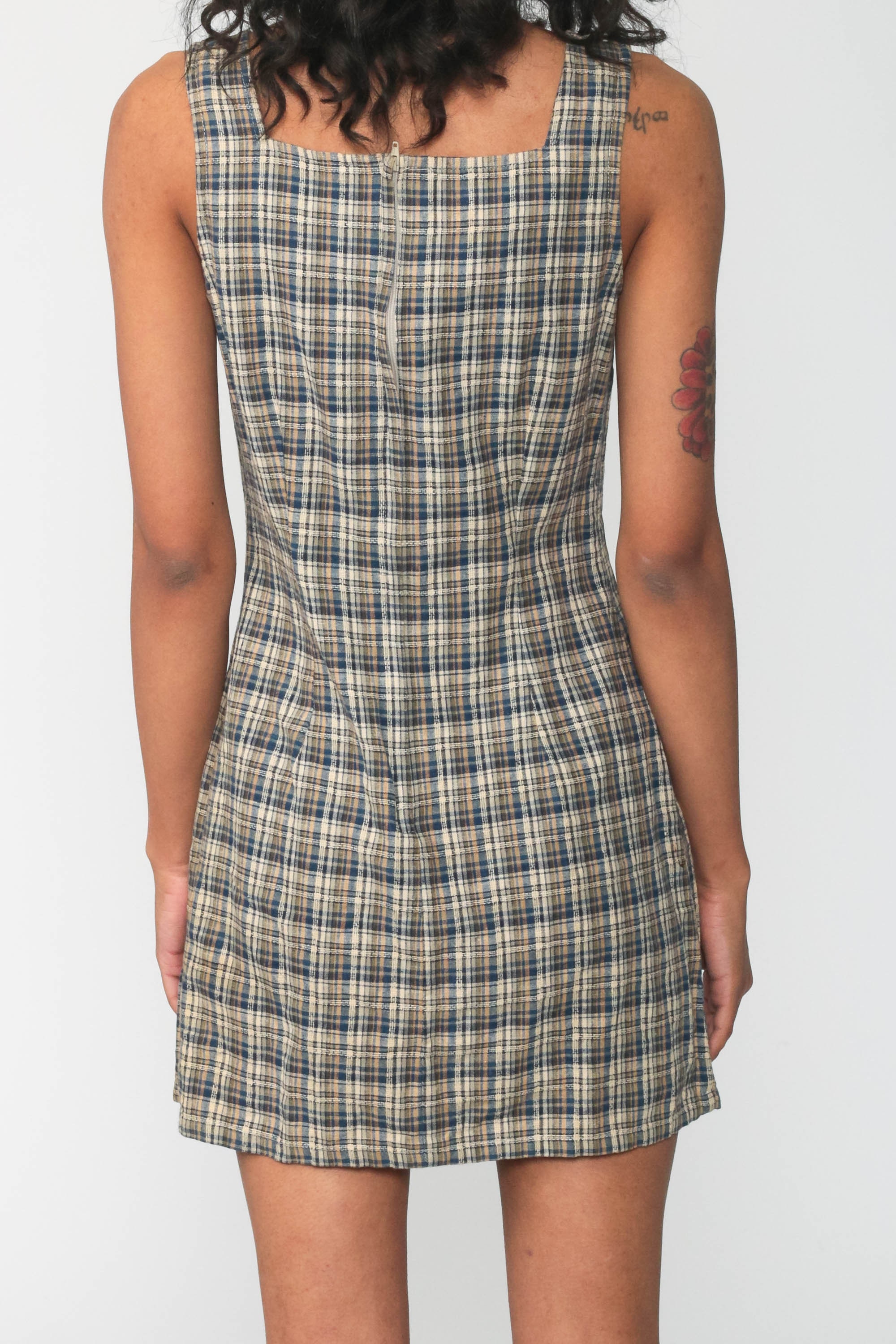 retro checkered outfit