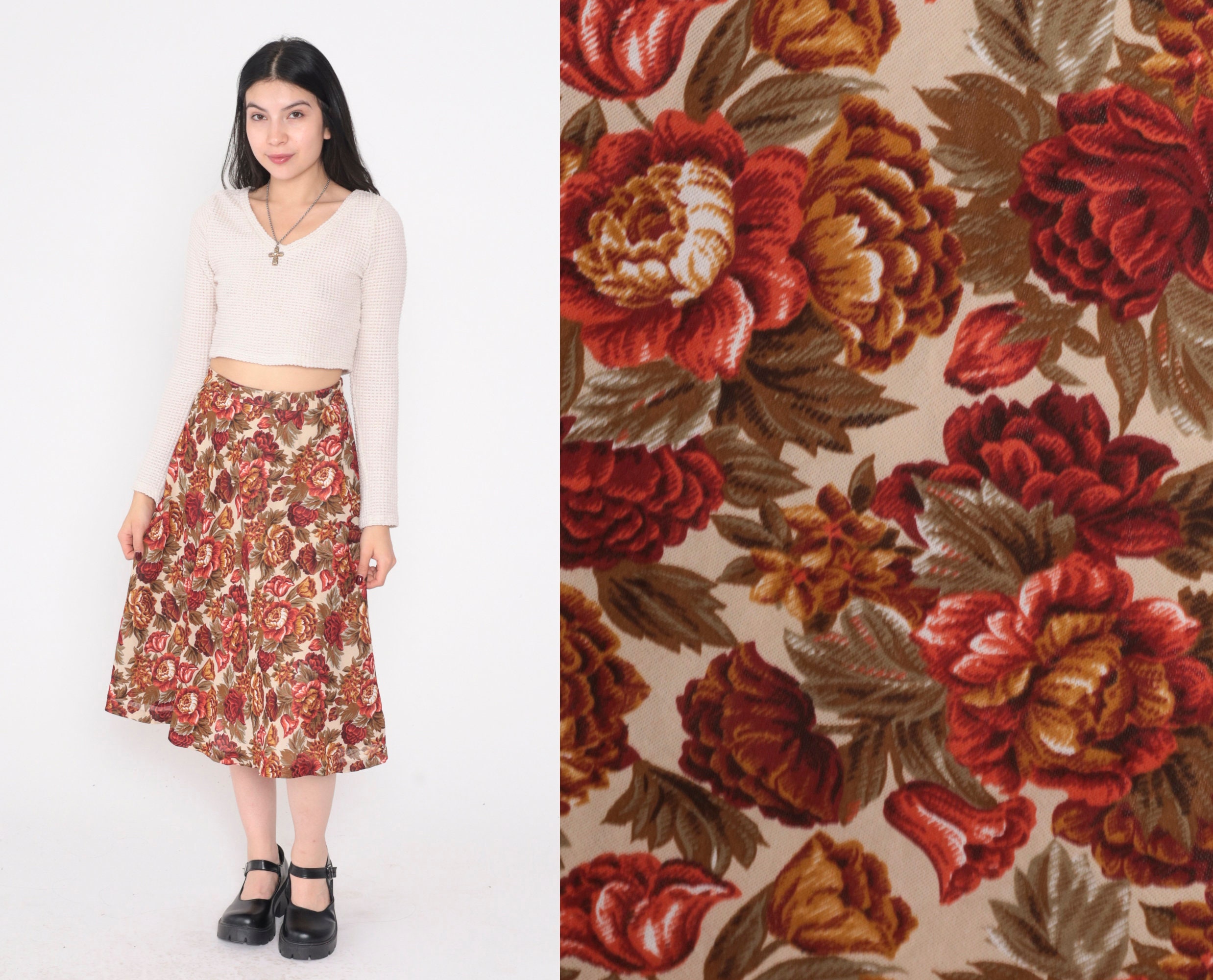 Floral pencil skirt xxl discount
