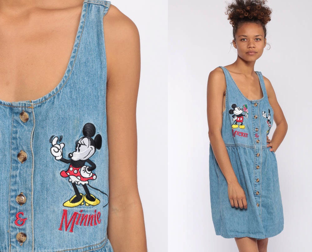 Disney Jean Dress MICKEY MOUSE Overall 