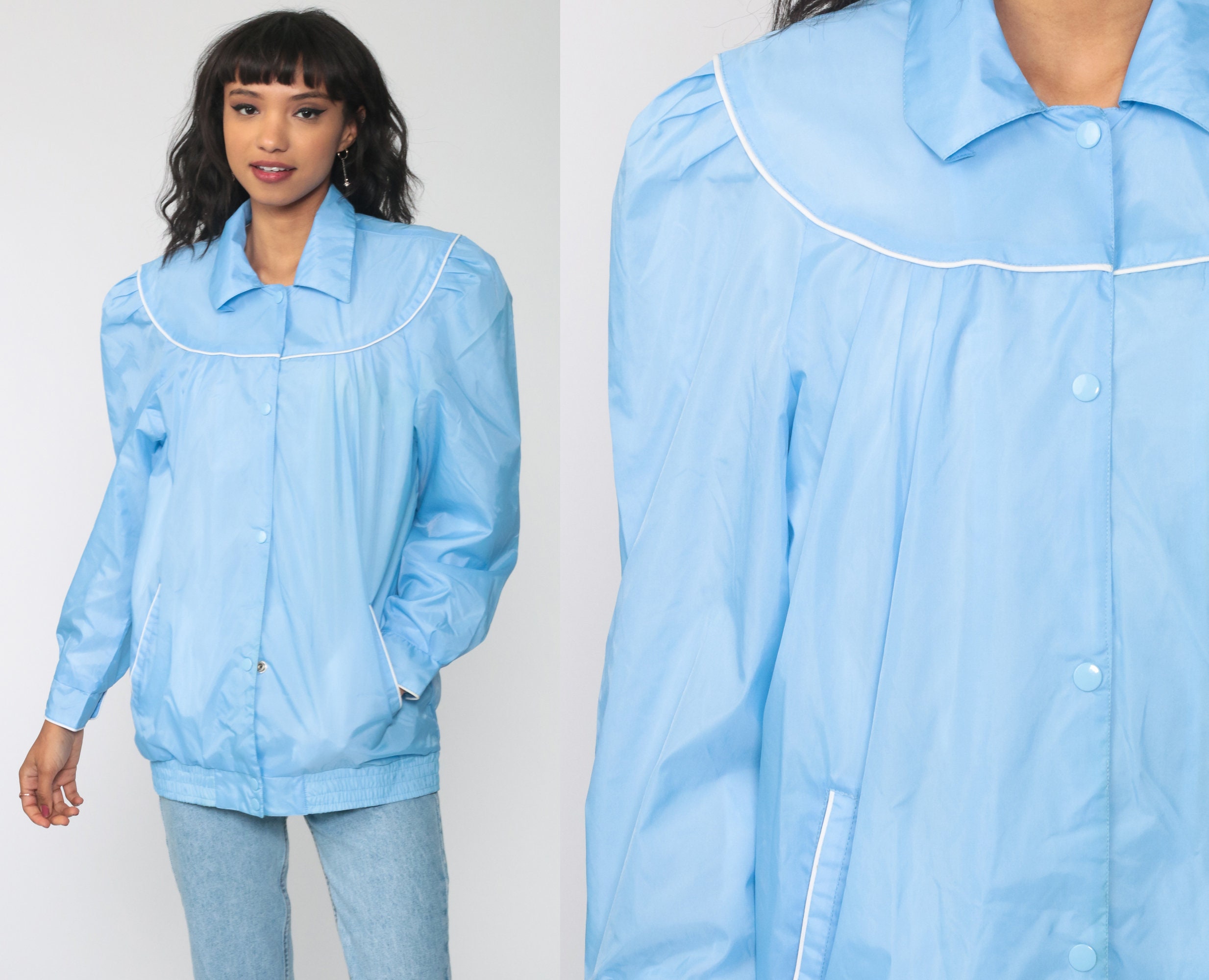 puff sleeve bomber jacket